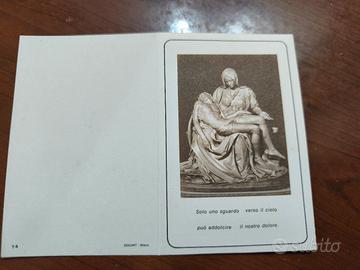ricordini funebri lutto la madonna della pietà 