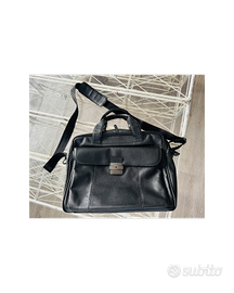 Borsa Carpisa vera pelle nera porta PC – cartella
