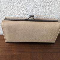 Portafoglio beige donna