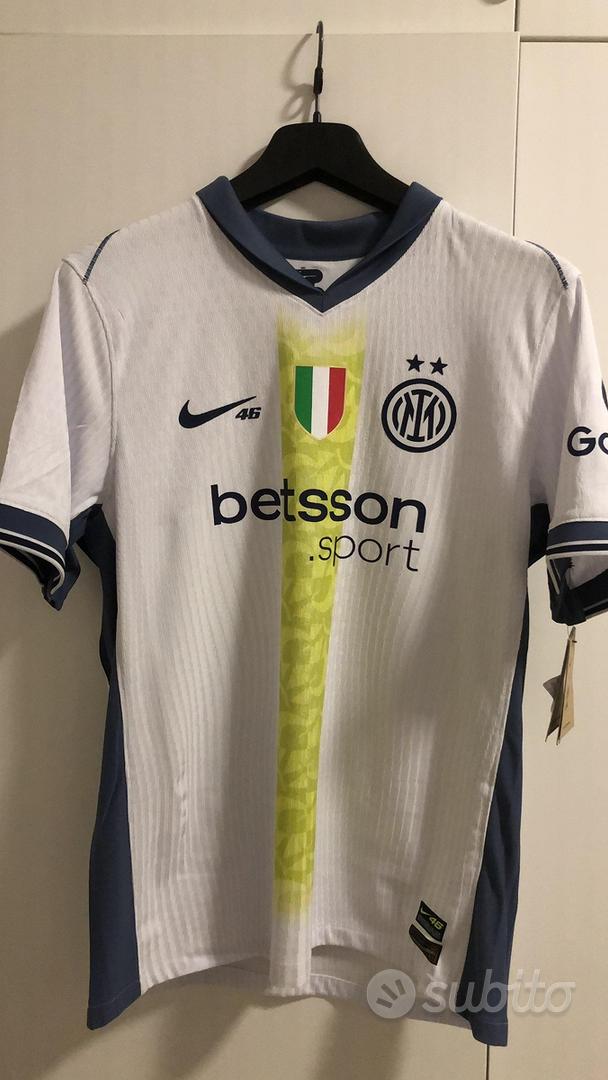Maglia inter away match 24/25 valentino rossi 46 Abbigliamento e