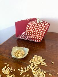 Cuscino yoga rosso pattern Shippou