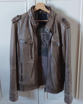 Giacca in pelle Calvin Klein uomo taglia M