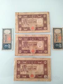 Vecchie banconote da 1000 