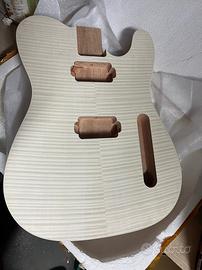 Tele HH BODY HH MOGANO+ACERO FIAMMATO VENEER