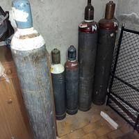 Bombole acetilene e ossigeno saldatura