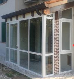 veranda in alluminio 