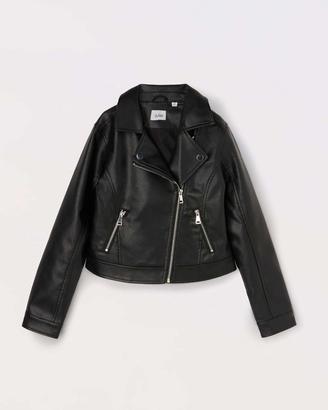 Giacca in eco pelle ragazza