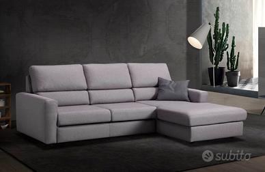 Divano moderno Miky Excò sofà penisola panchetta