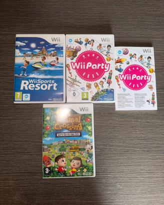 Wii Party, Wii Sports Resort, Animal Crossing