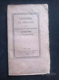 LETTERE  DA TELGATE  (1^EDIZIONE  1825)  •Rarita'•