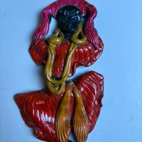 Decorazione da parete vintage femminile esotica