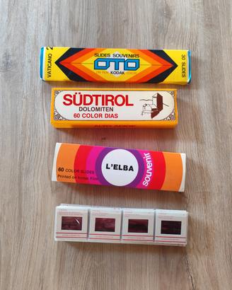 set 4 raccolte vintage diapositive Kodak prez trat