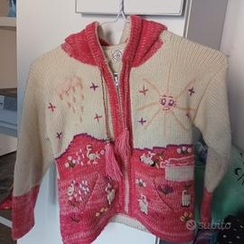 maglioncino peruviano con cappuccio