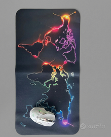 (30x60) Tappetino da scrivania con mappa del mondo