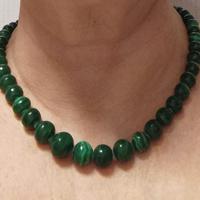 Collana/Collier-MALACHITE pesante - Urali-Russia