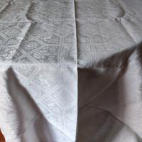 tovaglia rettangolare+30mt.pizzo uncinetto a mano