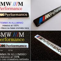 Stemma BMW M PERFORMANCE ALLUMINIO ARGENTO NERO