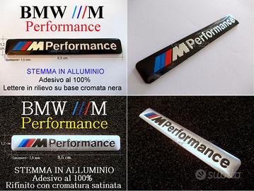 Stemma BMW M PERFORMANCE ALLUMINIO ARGENTO NERO