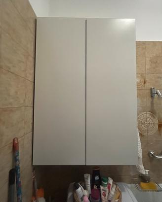 Armadietto bagno sospeso 2 ante