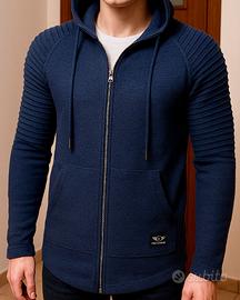 Felpa Cardigan con cappuccio da uomo Leif Nelson