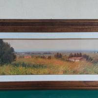 Pittore toscano ANDREA BORELLA  " PANORAMA LIVORNO