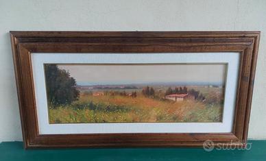 Pittore toscano ANDREA BORELLA  " PANORAMA LIVORNO