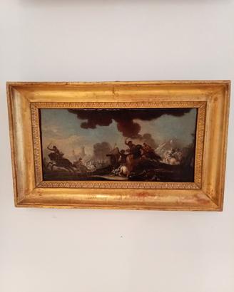 Pendant dipinti scene di battaglia