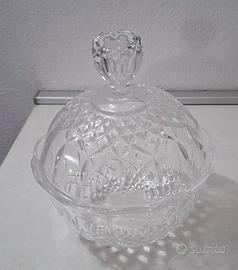 Porta bon-bon / caramelliera in cristallo vintage