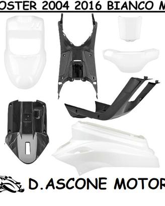 KIT CARENE 7 PEZZI BIANCO METALLIZZATO 2004 2016