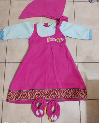 costume carnevale Masha di Masha e orso