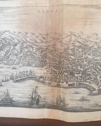 Stampa antica di Genova