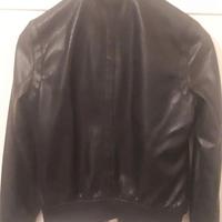 Giacca in pelle nera ragazzo 13 anni Yes Zee