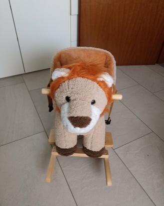 dondolo peluche leone