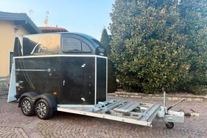 Trailer trasporto 2 cavalli HUMBAUR ZEPHIR con por