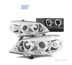 FARI OCCHI ANGEL PER OPEL ASTRA G 97-04 CROMATO
