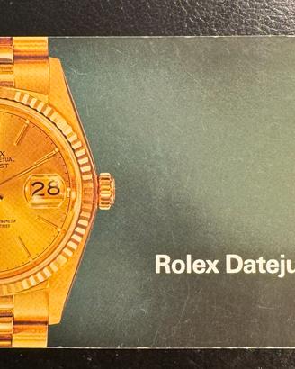 Libretto Datejust/Turnograph 1977 italiano