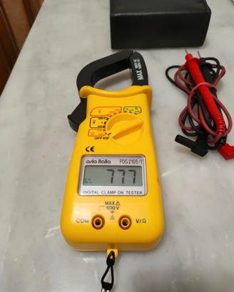 Pinza amperometrica digitale multimetro