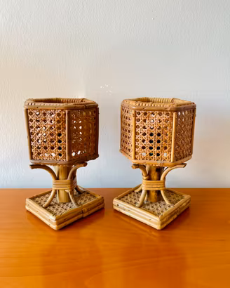 Lampade vintage bambù