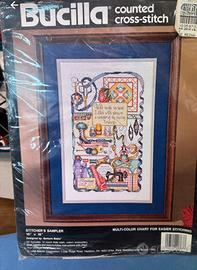 Kit punto croce completo di filo da ricamo