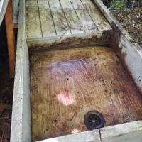 lavandino in marmo  di Carrara antico