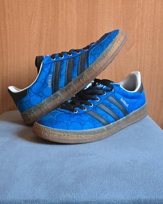 adidas gucci  gazelle sneaker blu tg 41