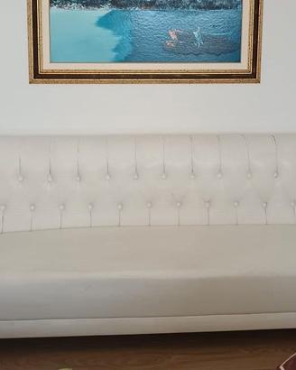 DIVANO MAXI 4 POSTI - Vera Pelle Bianca