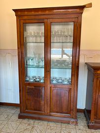 Cristalliera classica in legno massello
