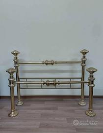 Letto in ottone bagno oro