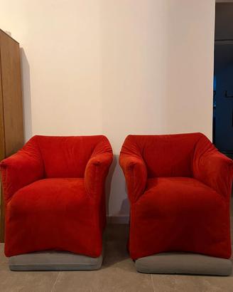 Coppia Poltrone "TENTAZIONE" Cassina - Bellini 