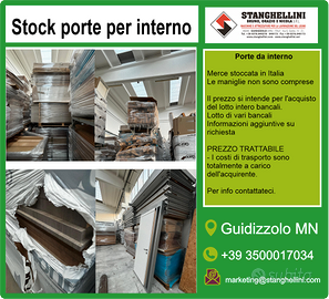 Stock porte interno