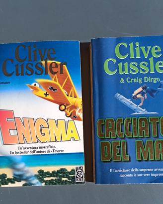 set 2 romanzi Clive Cussler best sellers avventura