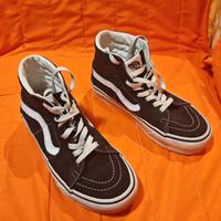Vans 36 alte con suola alta camoscio