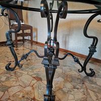 Tavolo in ferro battuto sala o giardino