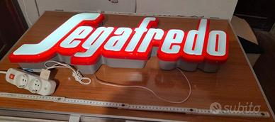 insegna Segafredo luminosa originale anni 70 